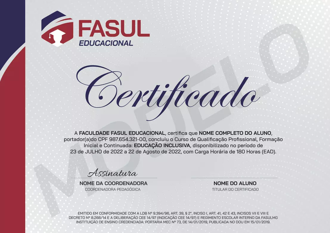 CURSOS GRÁTIS SP - Certificado FasulMG
